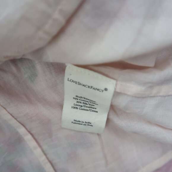 LoveShackFancy Ambrosia Mini Dress in Pink Desert Floral - Picture 8 of 12